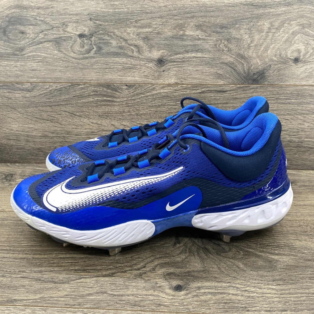 Nike Alpha Huarache Elite 4 Baseball Cleats Mens 15 Blue DR6851-414